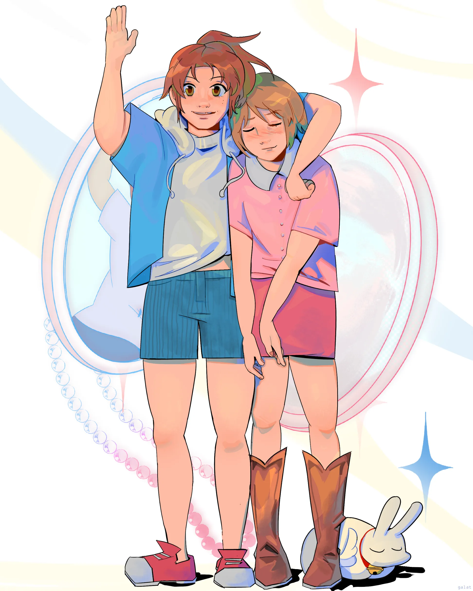 2025/ CITY the animation- marathon episode was yuri fuel for these two... i loved the show