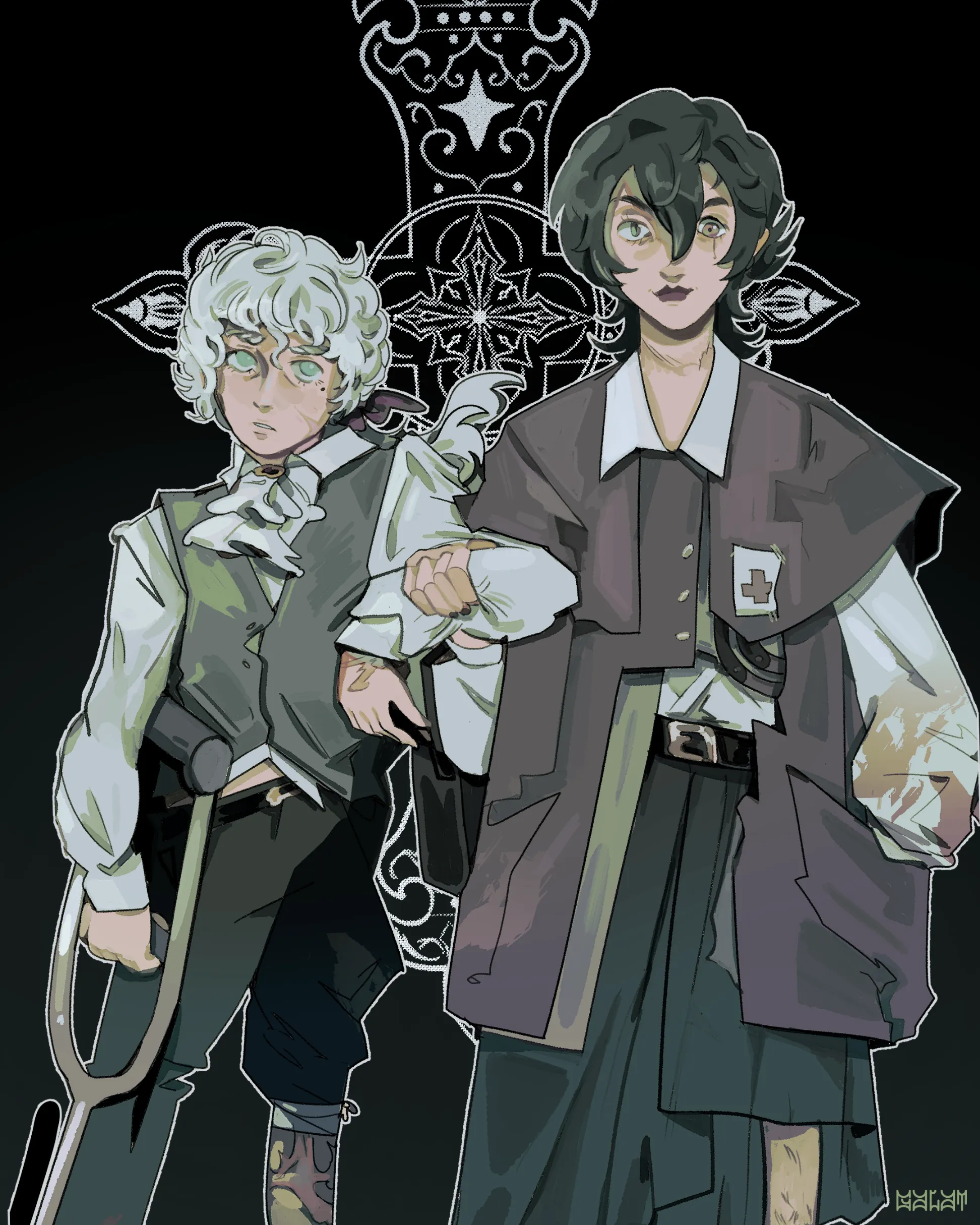 2024/ Nekromant (OC) - roleswap slop- Sev looks kinda spooky, on purpose